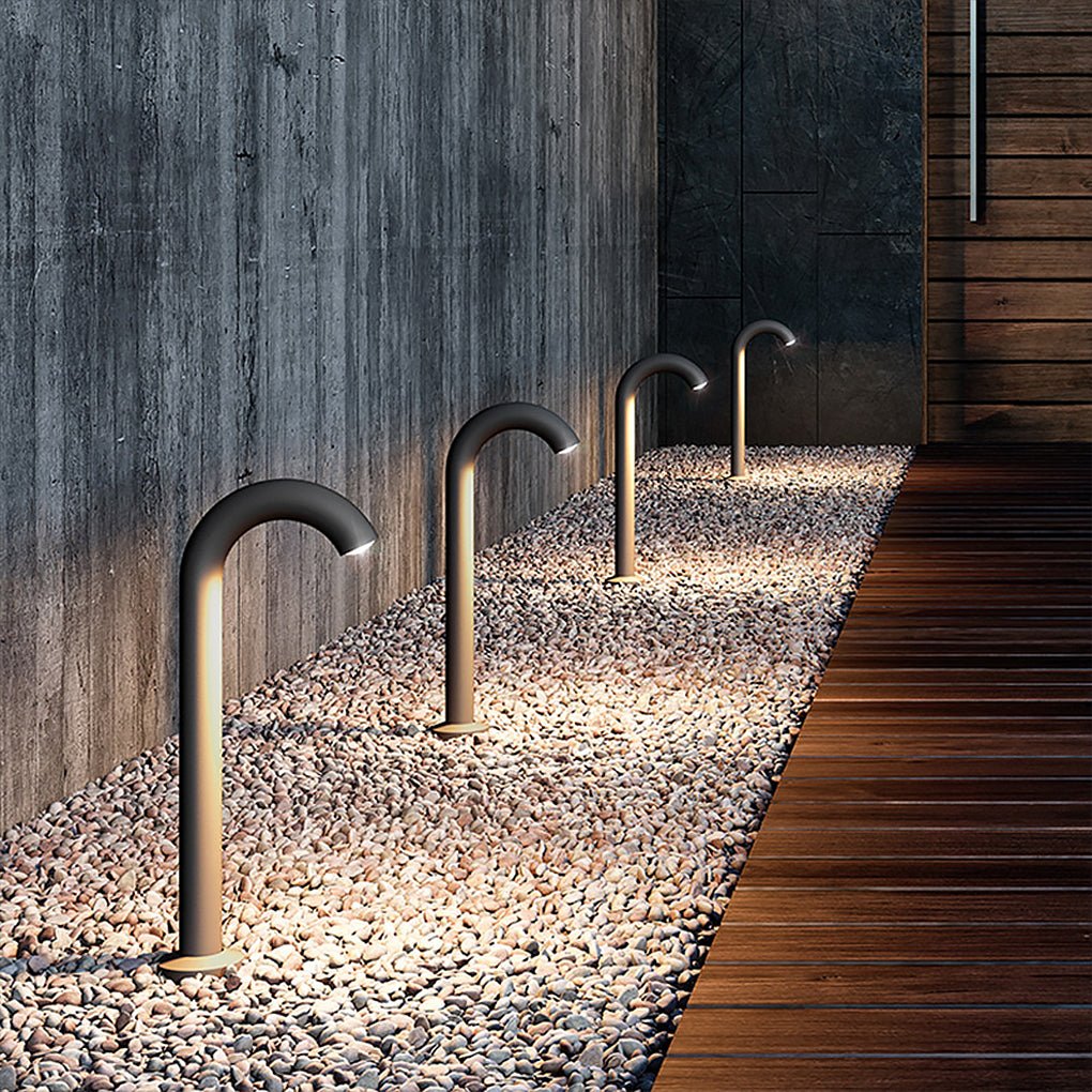 Curved Arch Aluminum LED Outdoor Light for Paths and Gardens - Lamp Outdoor