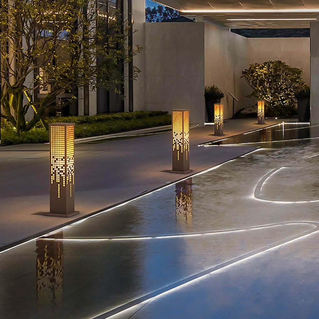 Stylish Stainless Steel LED Bollard Lights for Outdoor Landscape Illumination - Lamp Outdoor