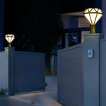 Unique Diamond-shaped LED Post Lights Outdoor Lights Waterproof Fence Post Lights - Lamp Outdoor