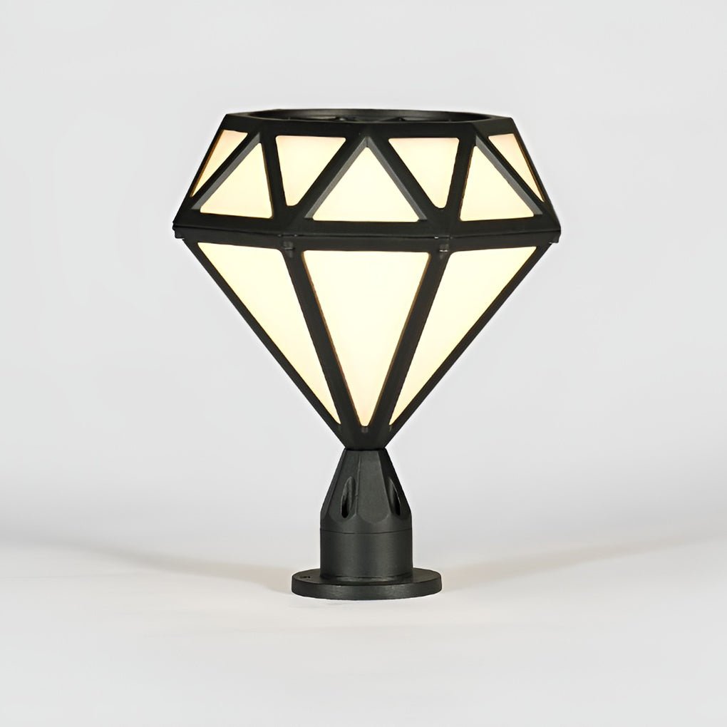 Unique Diamond-shaped LED Post Lights Outdoor Lights Waterproof Fence Post Lights - Lamp Outdoor