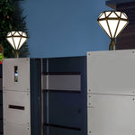 Unique Diamond-shaped LED Post Lights Outdoor Lights Waterproof Fence Post Lights - Lamp Outdoor