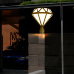 Unique Diamond-shaped LED Post Lights Outdoor Lights Waterproof Fence Post Lights - Lamp Outdoor