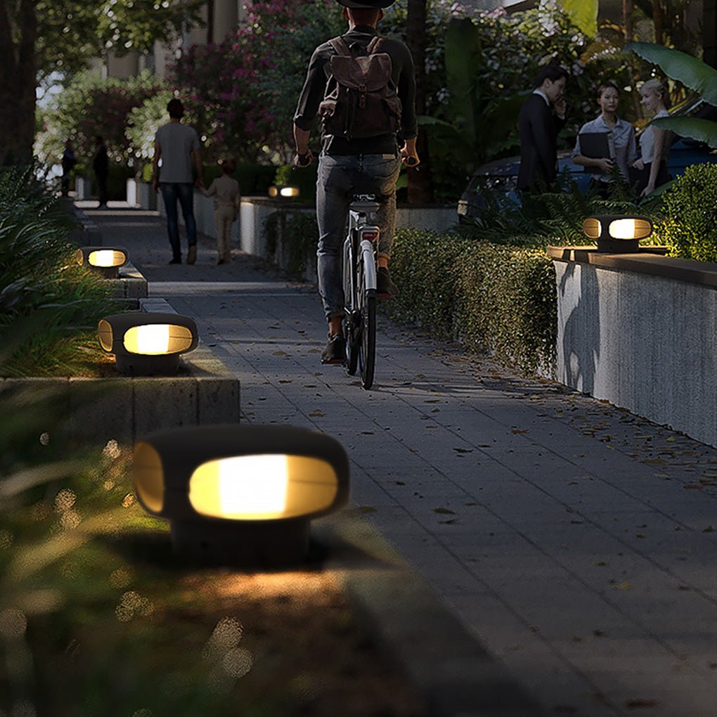 Square LED Waterproof Black Modern Outdoor Wall Lights Fence Post Lights - Lamp Outdoor