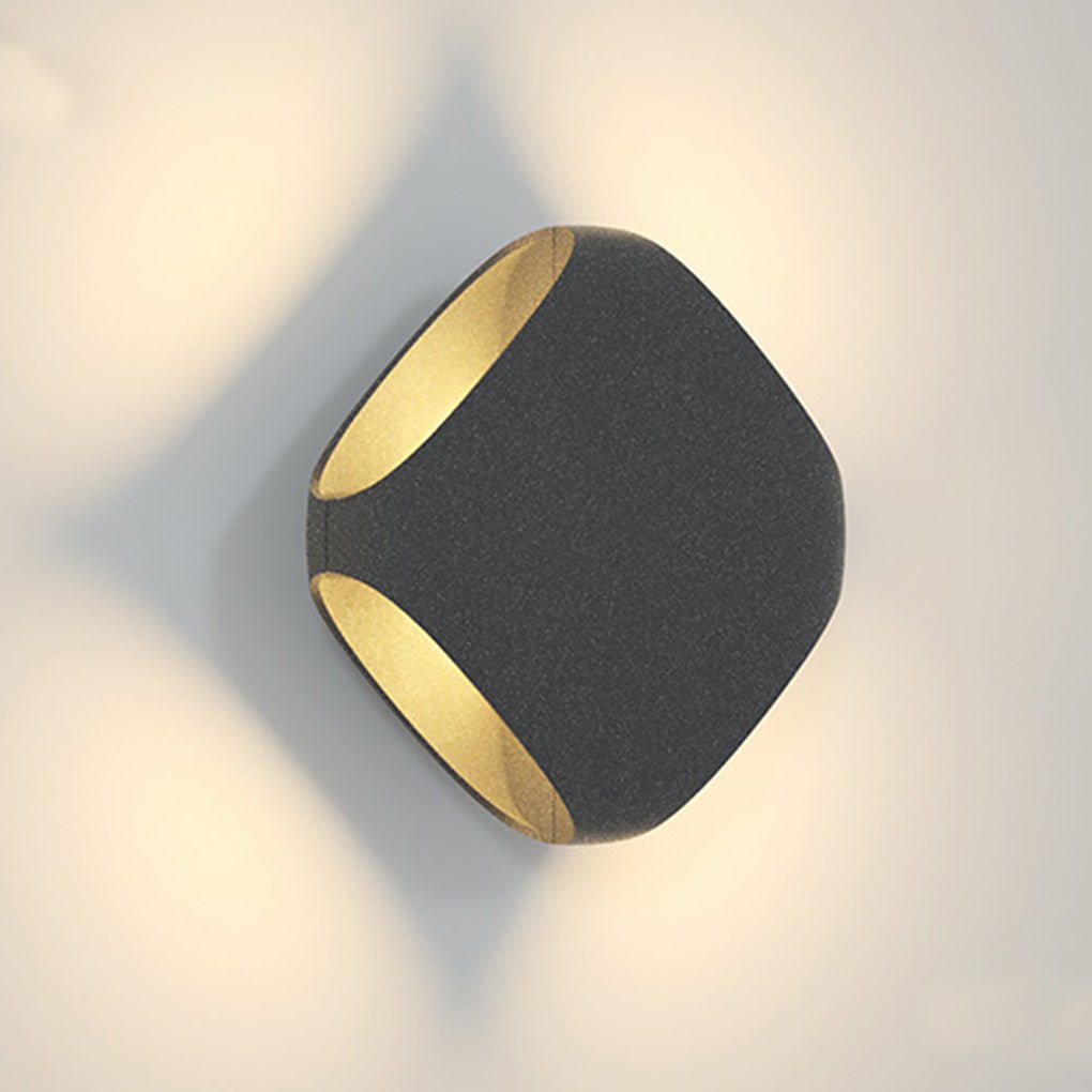 Square LED Waterproof Black Modern Outdoor Wall Lights Fence Post Lights - Lamp Outdoor