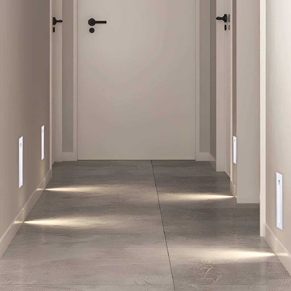 Vertical Motion Sensor LED Stair Light Wall Recessed Contemporary Lighting For Indoor and Outdoor Steps - Lamp Outdoor