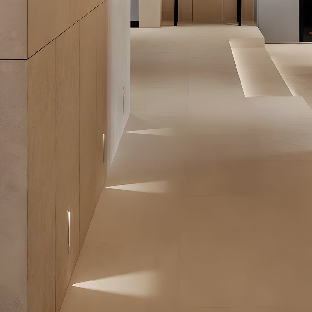 Vertical Motion Sensor LED Stair Light Wall Recessed Contemporary Lighting For Indoor and Outdoor Steps - Lamp Outdoor