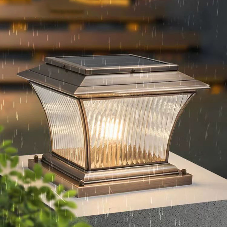 Waterproof Copper Outdoor Pillar Light European style - Lamp Outdoor