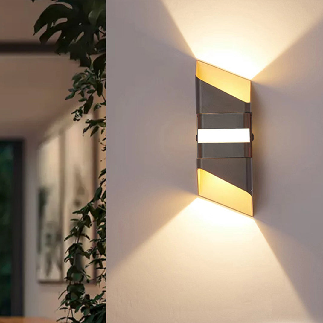 Square Tube LED Up And Down Outdoor Wall Lights - Lamp Outdoor