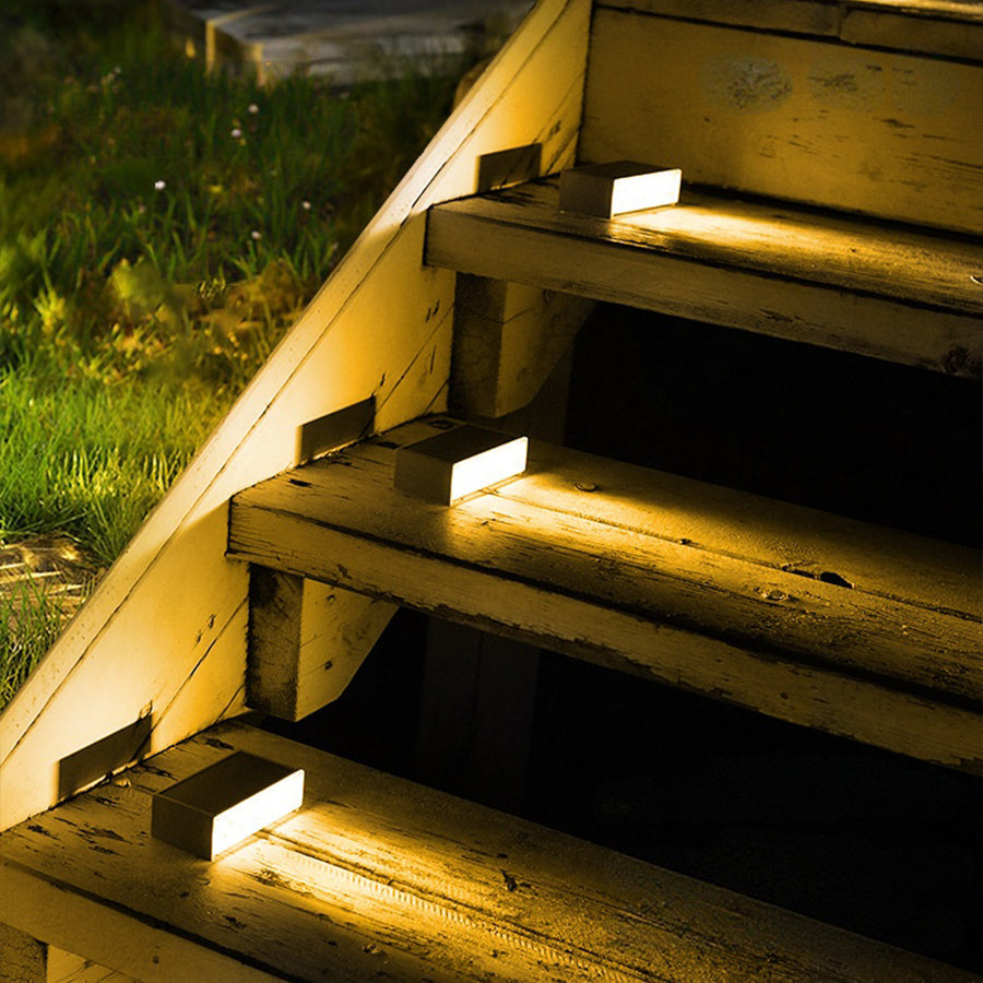 Solar Outdoor Step Light Fixtures Waterproof Modern Style - Lamp Outdoor