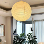 Washi Paper Round Series Pendant Lamp - Lamp Outdoor