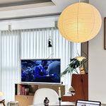 Washi Paper Round Series Pendant Lamp - Lamp Outdoor