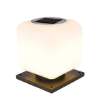 Waterproof Cube Outdoor LED Pier Mount Post Lamp for Garden - Lamp Outdoor