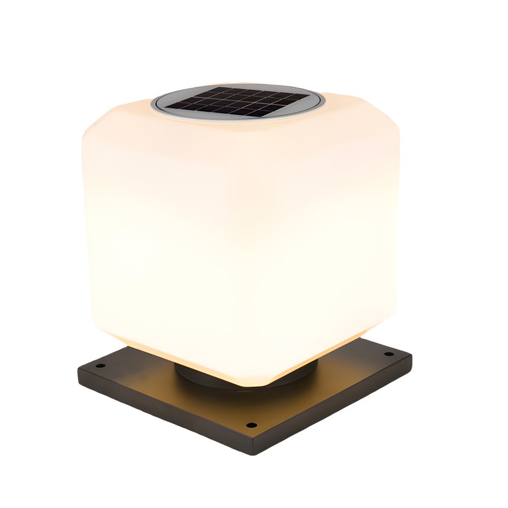 Waterproof Cube Outdoor LED Pier Mount Post Lamp for Garden - Lamp Outdoor