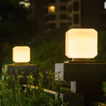 Waterproof Cube Outdoor LED Pier Mount Post Lamp for Garden - Lamp Outdoor