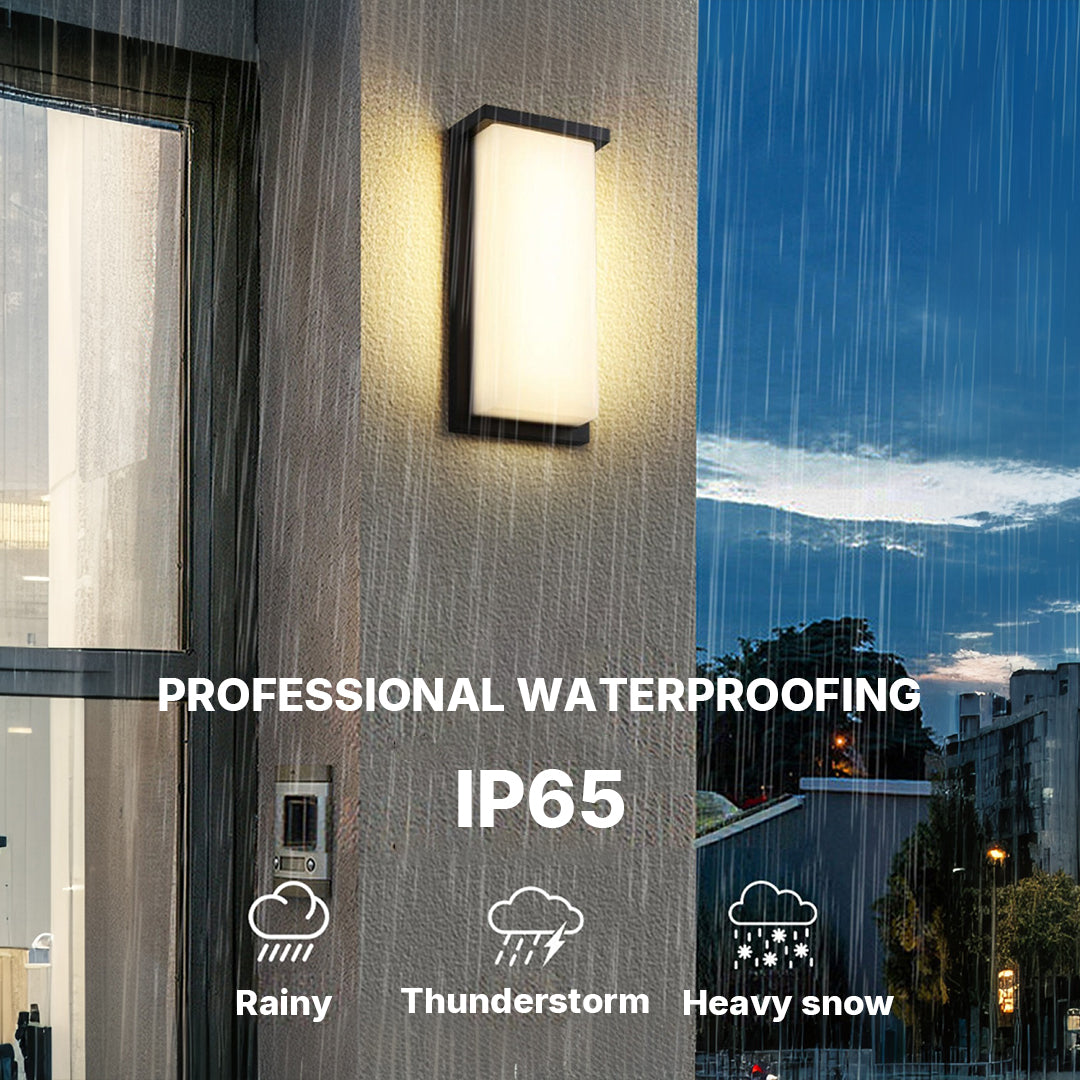 LED Rectangular Outdoor Sconce Waterproof Die-Cast Aluminum - Lamp Outdoor
