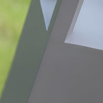 Black Aluminum Garden LED 7W 4-Beam Landscape Bollard Lights - Lamp Outdoor