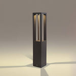 Black Aluminum Garden LED 7W 4-Beam Landscape Bollard Lights - Lamp Outdoor