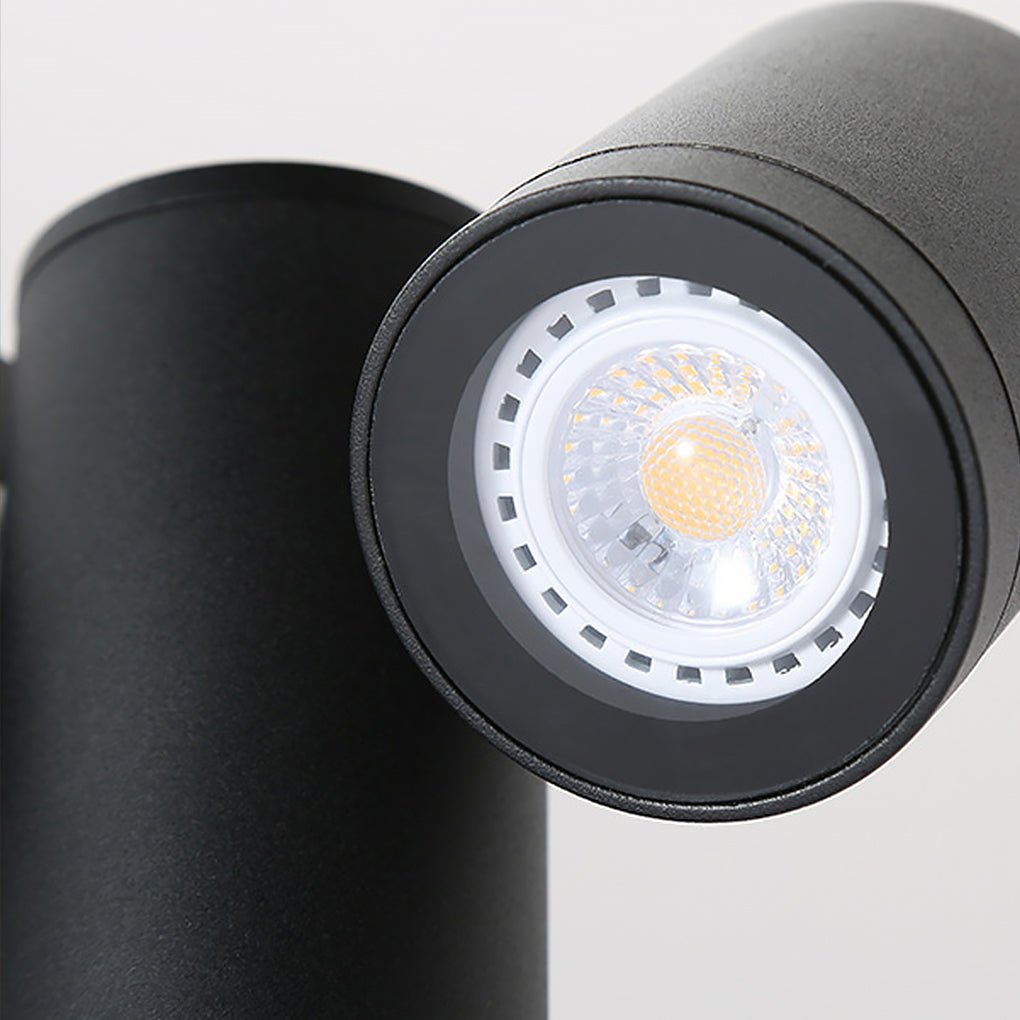 Flexi-Glow Dual-Head Rotatable Outdoor Lawn Light for Modern Landscapes - Lamp Outdoor