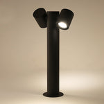 Flexi-Glow Dual-Head Rotatable Outdoor Lawn Light for Modern Landscapes - Lamp Outdoor