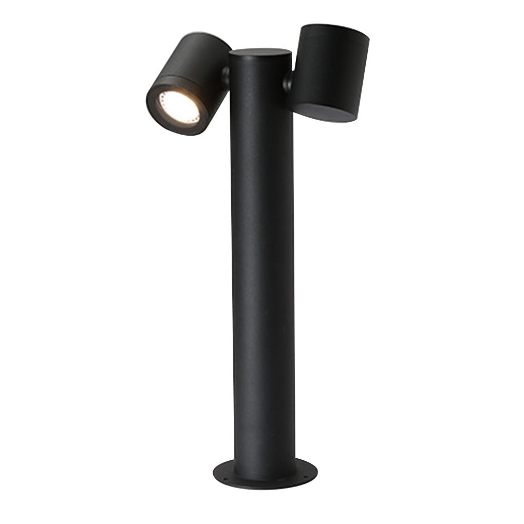Flexi-Glow Dual-Head Rotatable Outdoor Lawn Light for Modern Landscapes - Lamp Outdoor