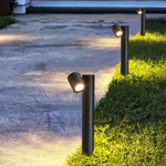 Flexi-Glow Dual-Head Rotatable Outdoor Lawn Light for Modern Landscapes - Lamp Outdoor