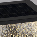 Waterproof Square Creative LED Black Modern Solar Fence Post Lights - Lamp Outdoor