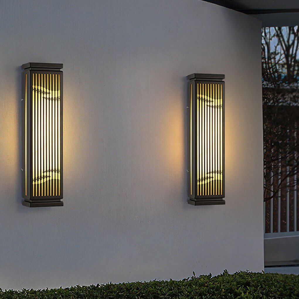 Waterproof Villa Courtyard Gate Unique Hollowed Design Wall Lamp for Outdoor - Lamp Outdoor