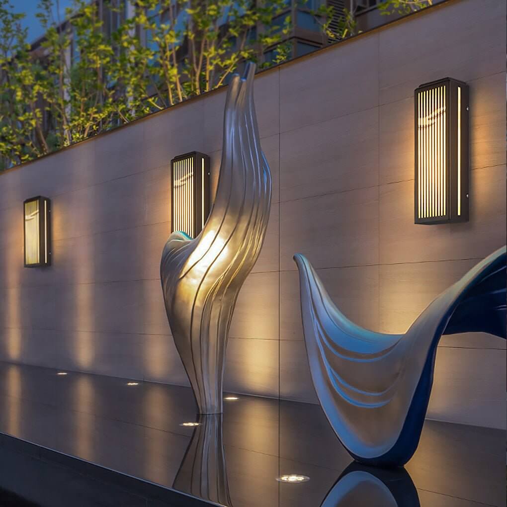 Waterproof Villa Courtyard Gate Unique Hollowed Design Wall Lamp for Outdoor - Lamp Outdoor