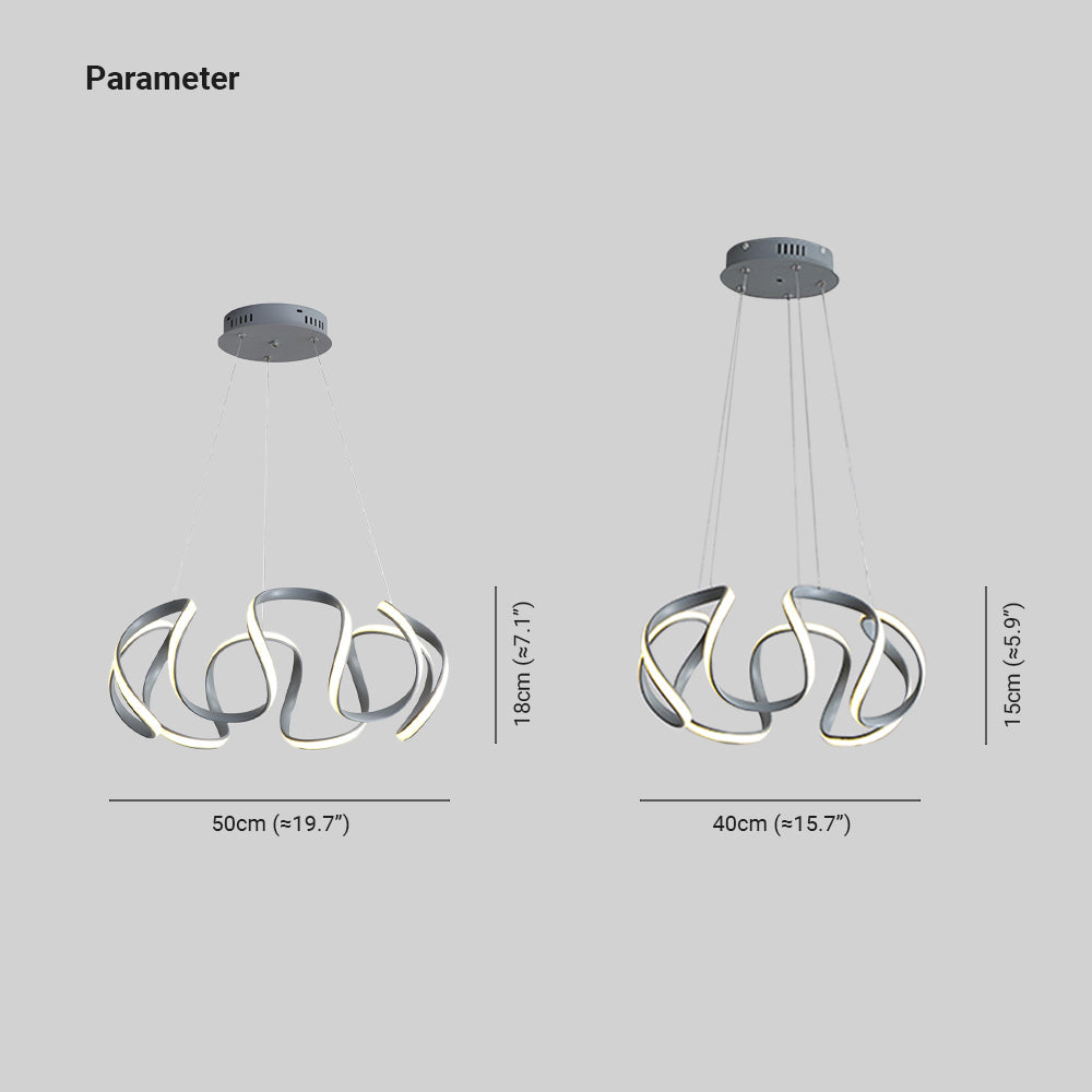 Clyra Modern Irregular Flower Pendant Light, 3 Colors - Lamp Outdoor